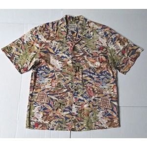 vintage mens reyn spooner xl hawaiian shirt little Havana button down